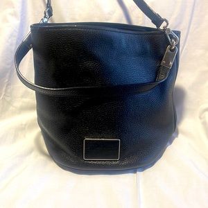 Marc By Marc Jacobs black leather bucket bag
